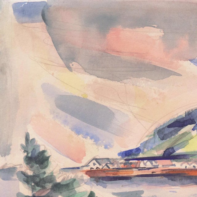 Paper 'Oregon Coast' by Andrew Vincent, 1945, Art Institute of Chicago, Works Project Association For Sale - Image 7 of 9