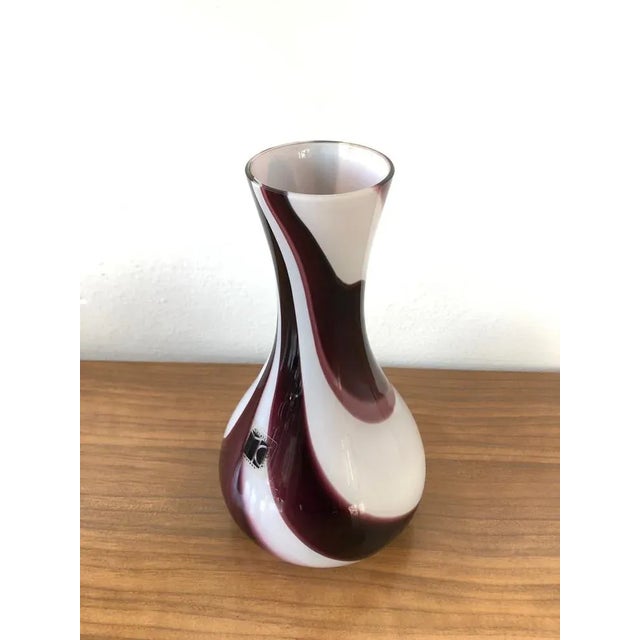 Murano Glass Vase in Opal White Glass and Seed Colored Spots by Carlo Moretti, 1970s For Sale - Image 11 of 11