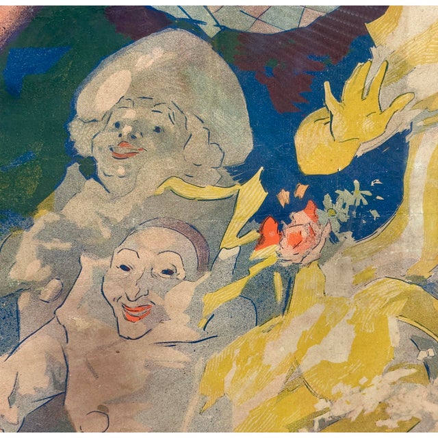 Original Jules Chéret "L'Arc-en-Ciel" Folies-Bergère Color Lithograph, Paris, 1893 For Sale In Los Angeles - Image 6 of 18