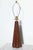 Paul Dupre-Lafon Style Scalloped Brown Alligator Leather Table Lamp, C. 1940s For Sale - Image 6 of 7