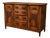 English Edwardian Art Nouveau Walnut Sideboard with Hand-Carved Floral Panels, 1900s For Sale