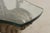 Vintage Silver Finish Glass Top Console Table For Sale In Philadelphia - Image 6 of 18