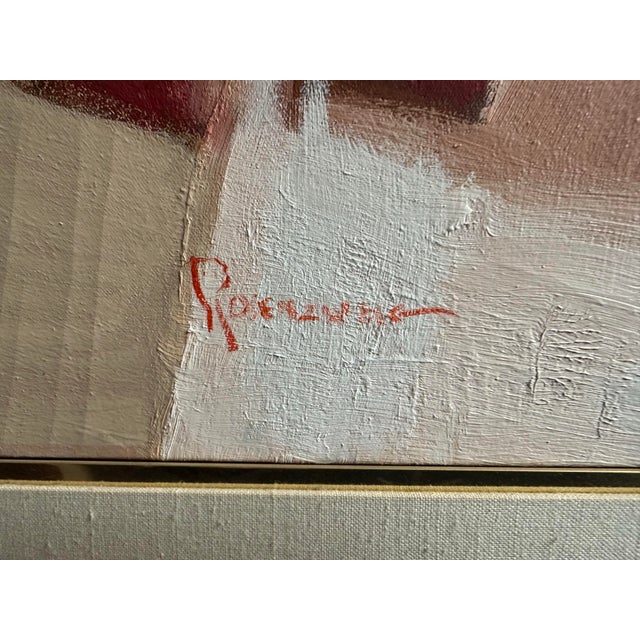 Overview Exhibiting an exquisite warmth and a masterful approach to mid-century modern mid-century expressionism, this...