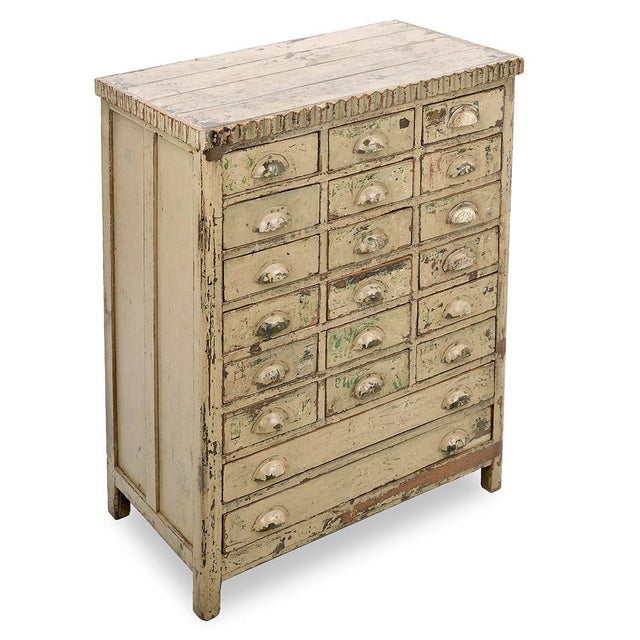 Patinated Teak Chest of Drawers For Sale - Image 3 of 9