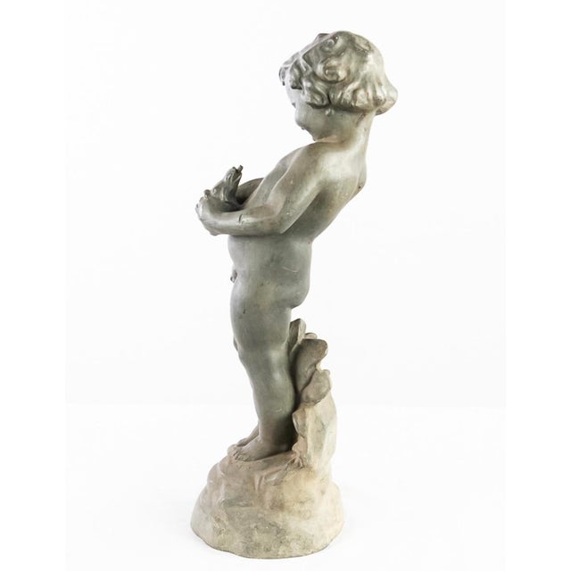 1960s Bronze Putto Fountain Head For Sale - Image 4 of 6