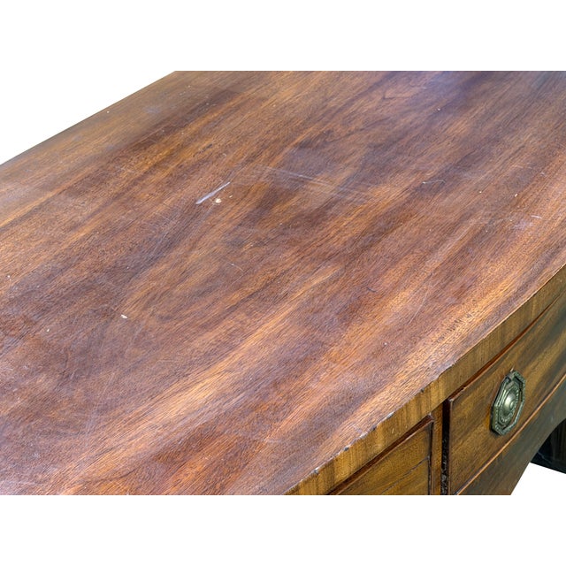 Vintage Western Natural Wood Brandy Board Sideboard Console Table For Sale - Image 10 of 14
