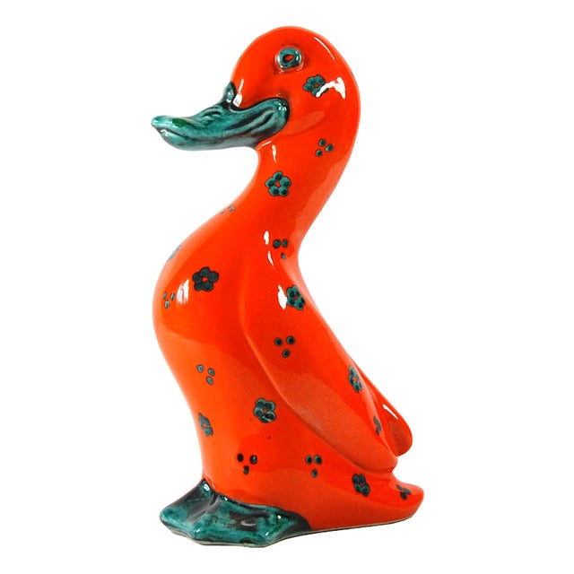 Italian Ceramic Duck Money Box, 1960s For Sale