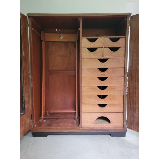 Modernist wardrobe by Innovation Paris, featured in the 1931 catalog. Attributed to Le Corbusier. This piece has an...