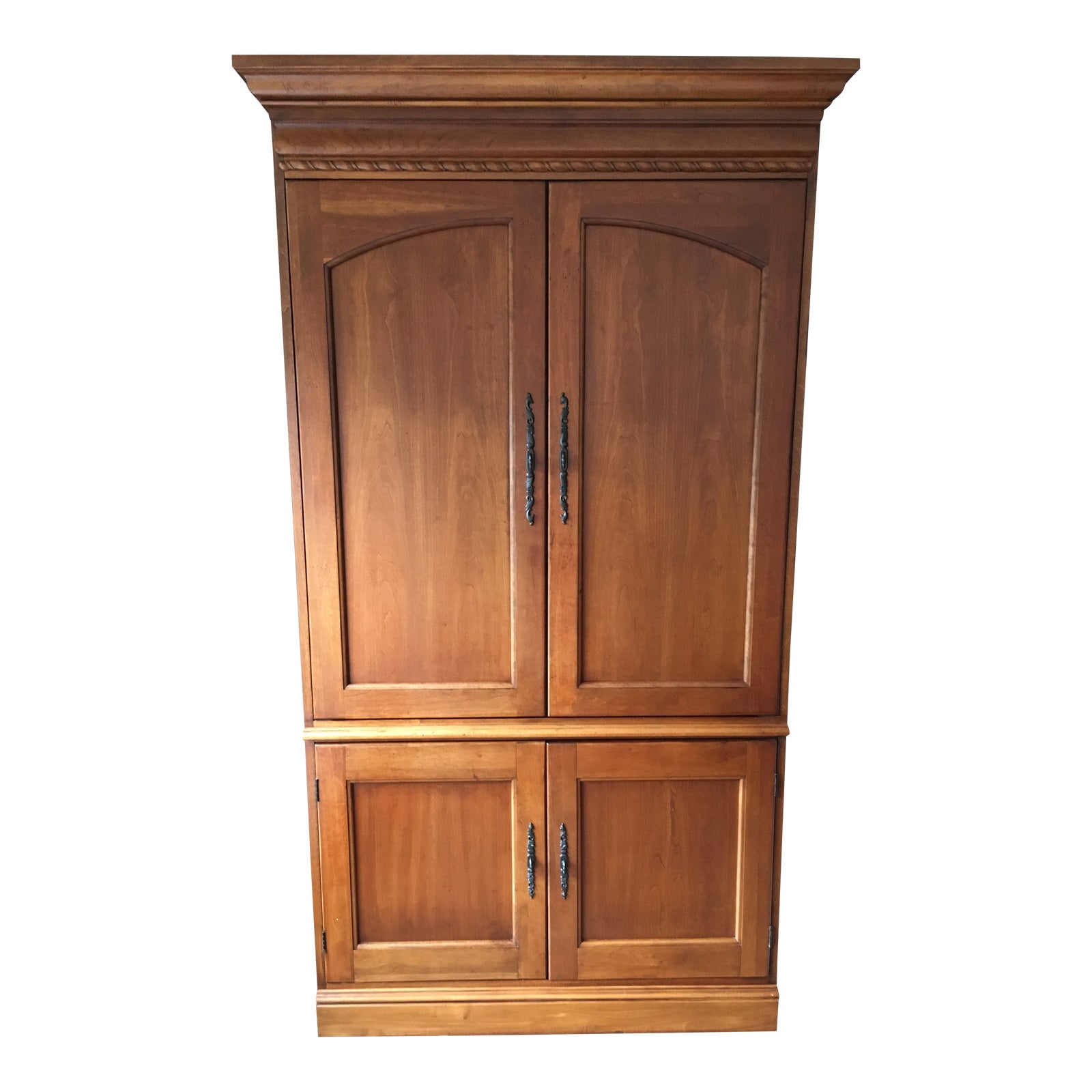 1990s Hooker Furniture Wood Entertainment Center / Armoire Chairish