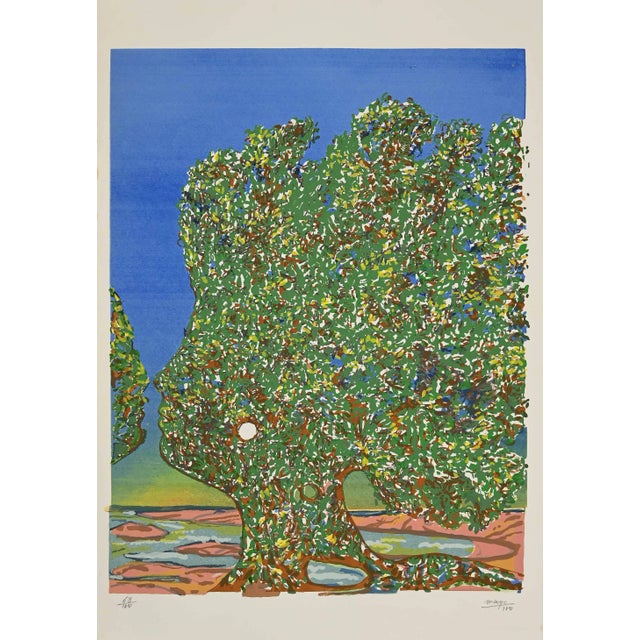 Beautiful hand signed lithograph by the Greek painter naturalized French citizen Antoine Malliarakis (Mayo, 1905-1990)....