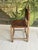 Hungarian Artisanal Oak and Leather Chair For Sale - Image 4 of 15