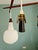 Scandinavian Chandelier in Teak and White Opaline Glass, 1960s For Sale - Image 17 of 18