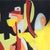 Abstract Making Lemonade by Amy Hutcheson | Oil on canvas Abstract composition with vibrant colors. For Sale - Image 3 of 5