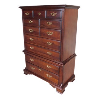Thomasville Cherry Collection Chest on Chest 41.5"w For Sale