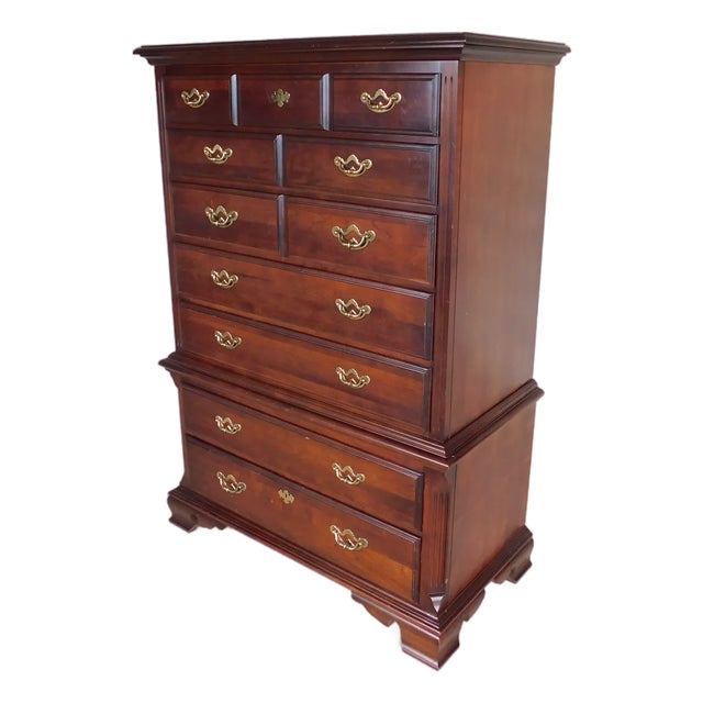 Thomasville Cherry Collection Chest on Chest 41.5"w For Sale