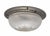 Antique Art Deco Star Cut Crystal Flush Mount Ceiling Light Fixture For Sale - Image 4 of 4