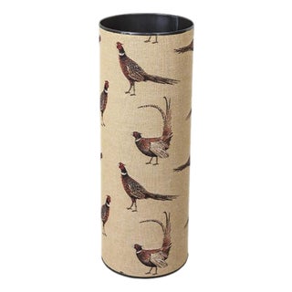 Country Pheasants Tapestry Umbrella Stand For Sale
