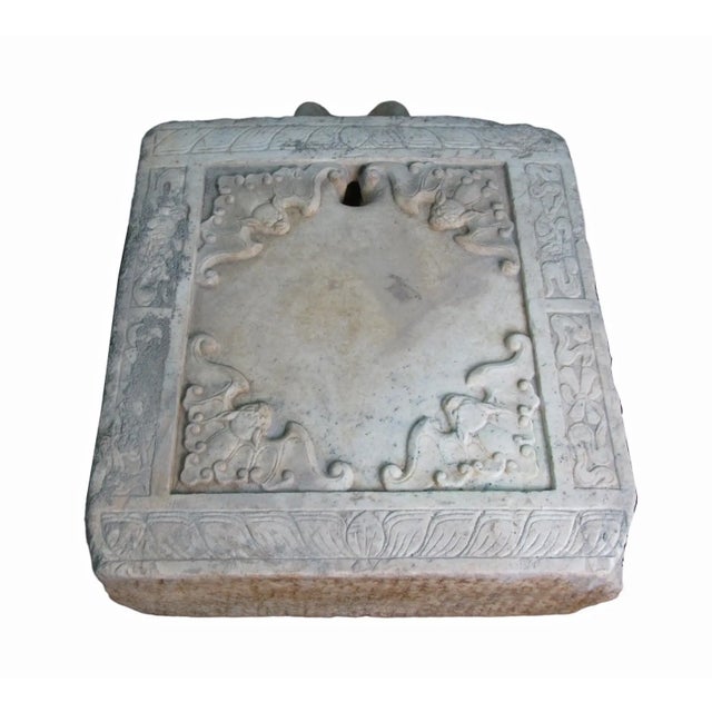 Late 19th Century Architectural Marble Tea Table With Carved Bats For Sale - Image 4 of 8