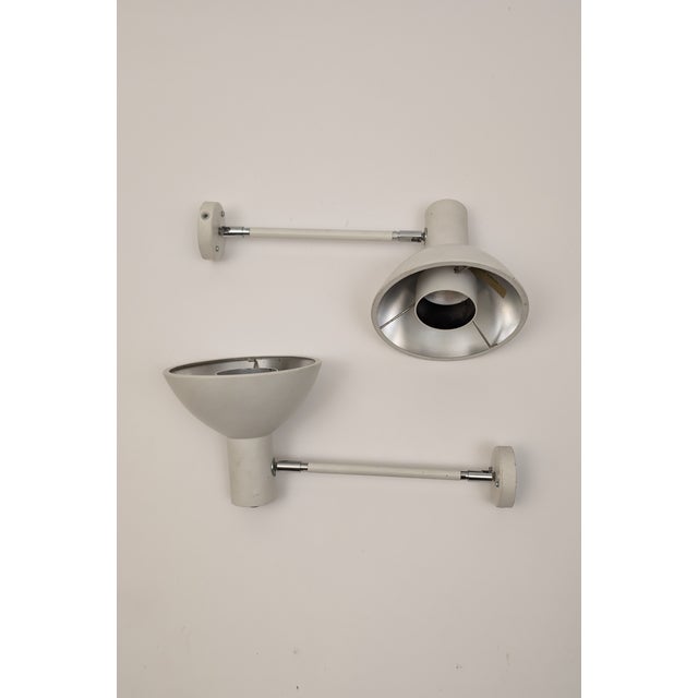 Metal A Pair of 1960s Funnel Wall Lamp From Abc Lys For Sale - Image 7 of 8