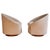 Craft Associates Pair of Adrian Pearsall Tilt Swivel Lounge Chairs in Oatmeal Bouclé, C. 1960s For Sale - Image 4 of 15