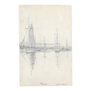 1943 Dawn Nautical Drawing by William Wood