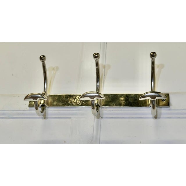 Art Deco French Chrome Coat Rack, 1960s For Sale - Image 3 of 7