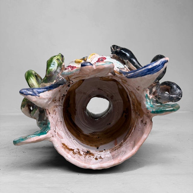 Anthropomorphic Ceramic Bust Vase by Gennaro Condurso, Seminara, Italy, 2010s For Sale - Image 16 of 17