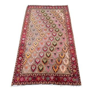 1970s Vintage Persian Qashqai Rug - 5′3″ × 9′3″ For Sale