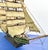 A wonderfully patinated wooden model whaling ship, a whale of a deal, yawl, it's quite the ketch. A square deal on a...
