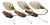Mid-Century Modern Wall Sconces in Wood and Brass, 1950s-1960s, Set of 3 For Sale