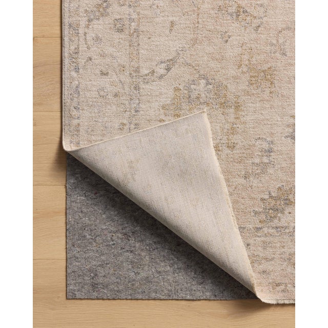 Chris Loves Julia x Loloi Louisa Oatmeal / Slate 5'-3" x 5'-3" Round Area Rug For Sale In Dallas - Image 6 of 6