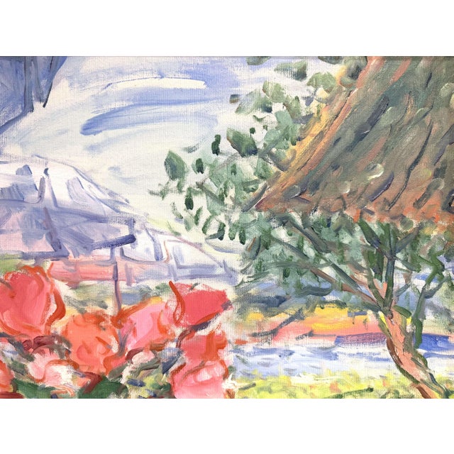 20th Century French Riviera Oil Painting “Déjeuner À Cap Ferrat” by Duane Alt For Sale - Image 9 of 12