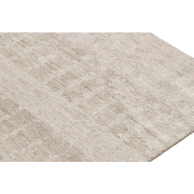 Rug & Kilim’s Contemporary Textural Rug in Beige-Brown and Gray Tones - 9x12 For Sale In New York - Image 6 of 8