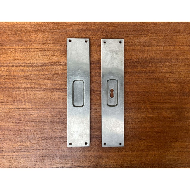 Minimalist Sliding Door Mounting Handles, Germany, 1920s, Set of 2 For Sale - Image 12 of 12