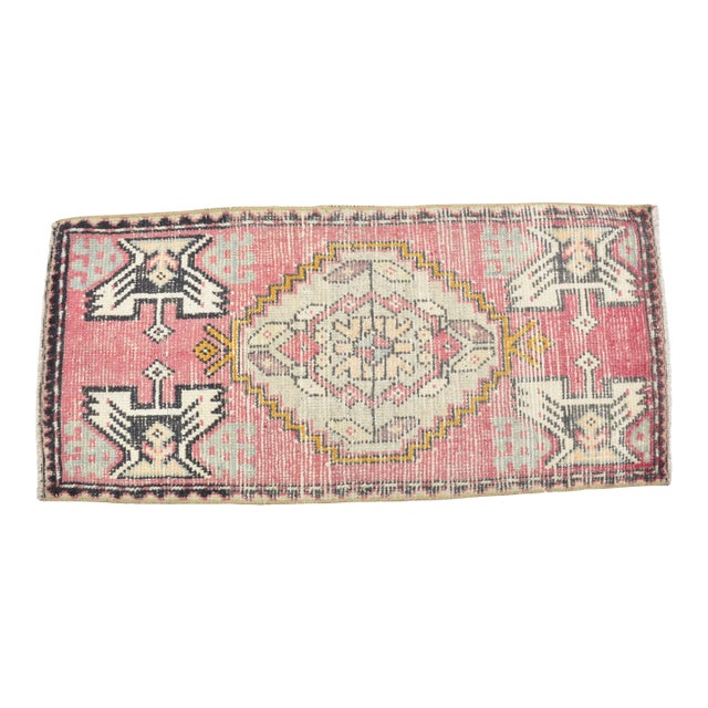 Vintage Oushak Bohemian Area Rug For Sale
