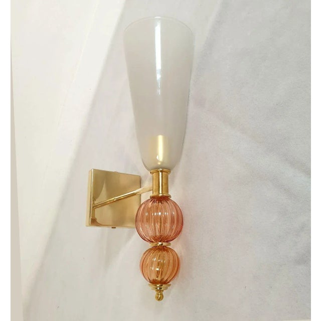 Purple Mid Century Modern Murano Sconces For Sale - Image 4 of 11