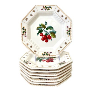 Nikko Japan Classic Collection Orchard 250 Octagonal Salad or Dessert Plates. Set of 8 For Sale