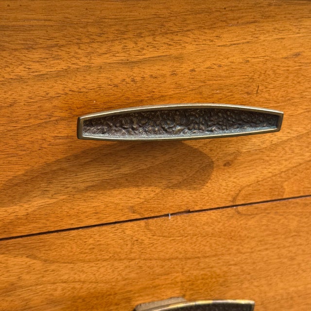 Brown Mid Century Modern Walnut Nightstand / End Table For Sale - Image 8 of 8
