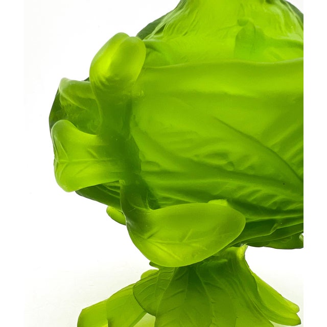 Mid-Century Westmoreland Lime Green Satin Glass Bird on Nest Candy Dish – Frosted Songbird Covered Bowl - - Cottagecore, Grandmillennial For Sale - Image 13 of 15