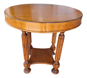 Round Coffee Table in Oak, England