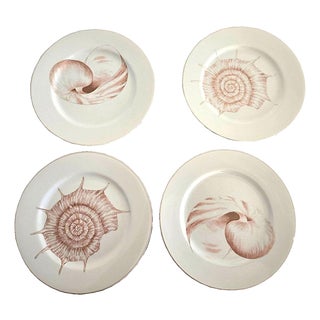 1970s Fitz & Floyd Coquille Dinner Plates, Set of 4 For Sale