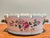Beautiful Tiffany hand-painted centerpiece bowl with pretty floral pattern and scalloped edge. Very versatile piece could...