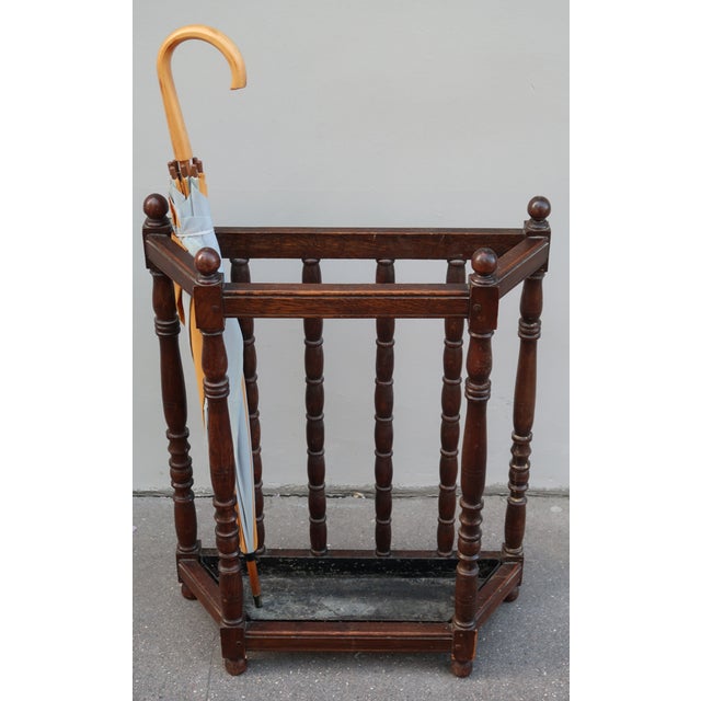 1920s French Art Deco 1920 Umbrella Holder For Sale - Image 5 of 10