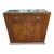 Burl Wood Sideboard Bar With Granite Top For Sale