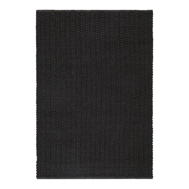 Driftwood Handmade Rug Charcoal 2x3 For Sale