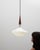 Glass 1950s Dutch Philips Wood and Opal Glass Pendant Lamp By Louis Kalff For Sale - Image 7 of 18