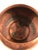 Vintage Hand Finished Solid Copper Round Planter For Sale - Image 6 of 8