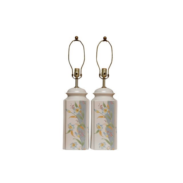 Murray Feiss Ceramic Table Lamps - a Pair For Sale - Image 10 of 10