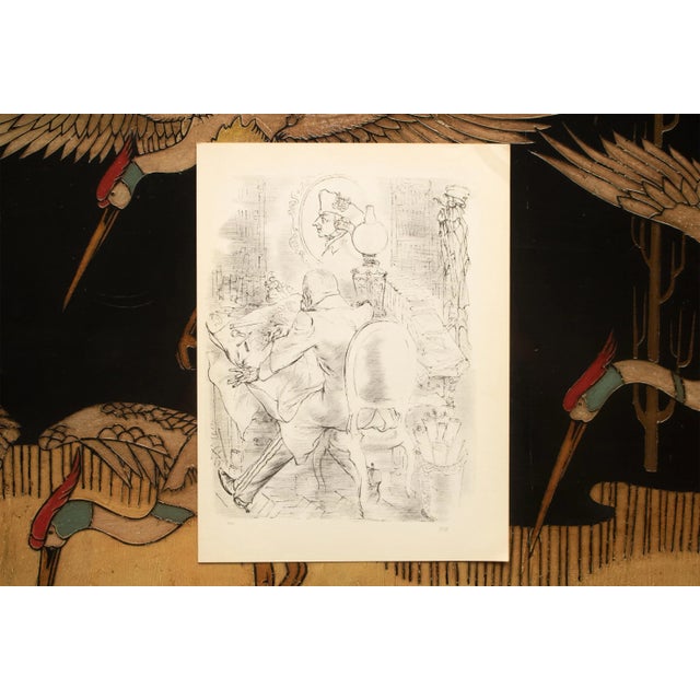 Gray 1939 After George Grosz "The General", First Edition Period Offset Lithograph For Sale - Image 8 of 11