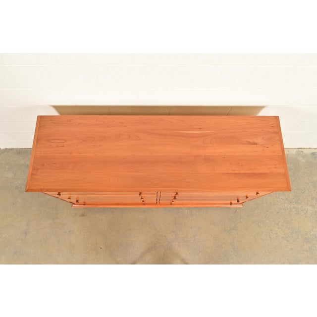 Harden Furniture Arts and Crafts Shaker Solid Cherry Wood Eight-Drawer Dresser For Sale - Image 14 of 17